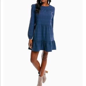 Southern Tide Navy Ruffle Dress